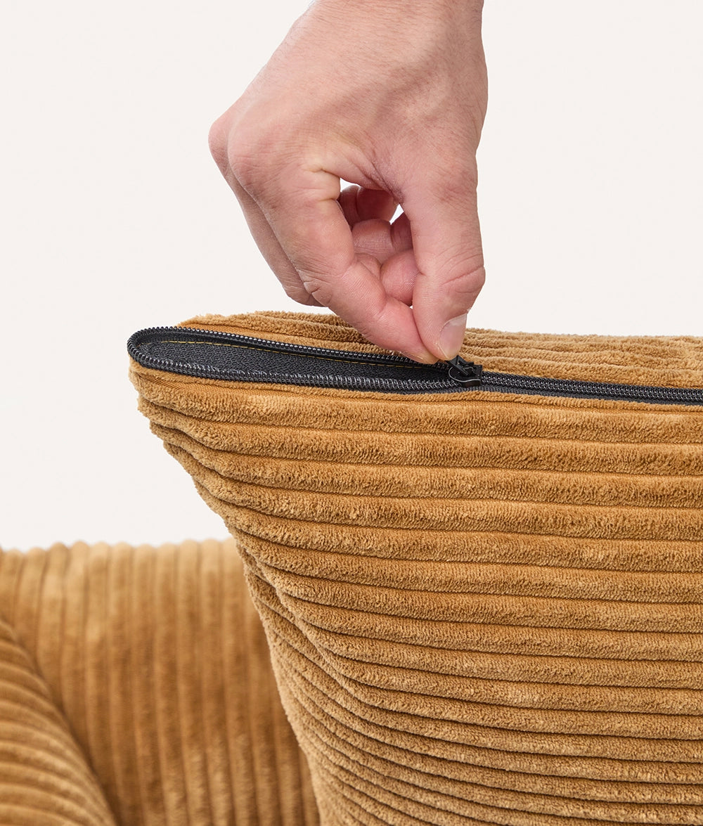 Mustard Corduroy Dog Bed, Snozy