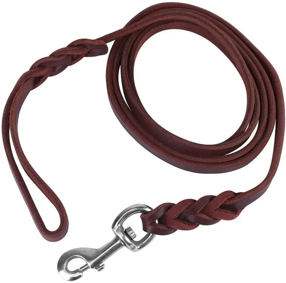 Leather Dog Leash (<35 kg)