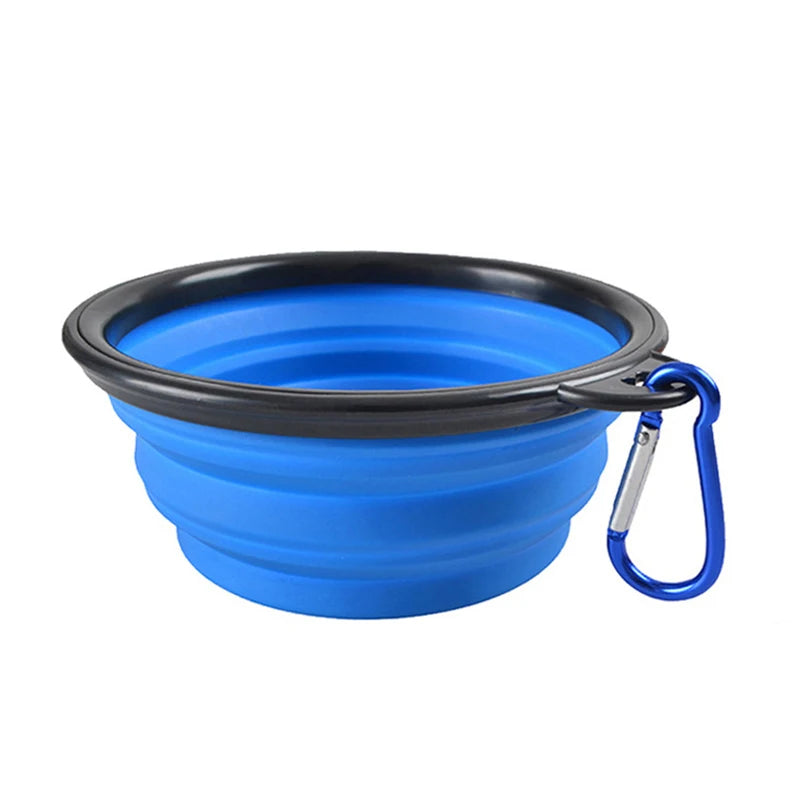 Collapsible Travel Dog Bowl with Carabiner