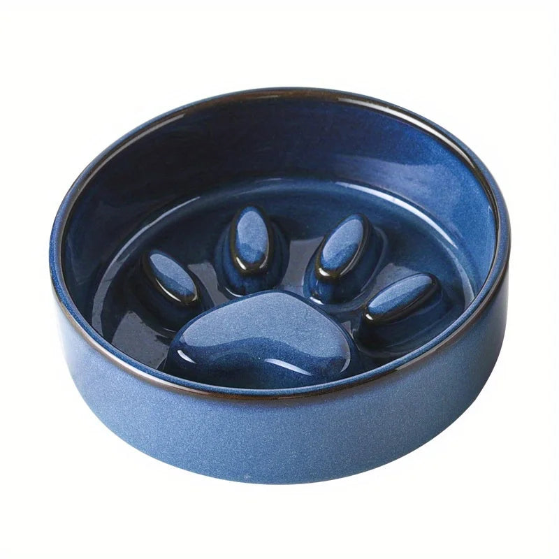 Ceramic Slow Feeder Dog Bowl