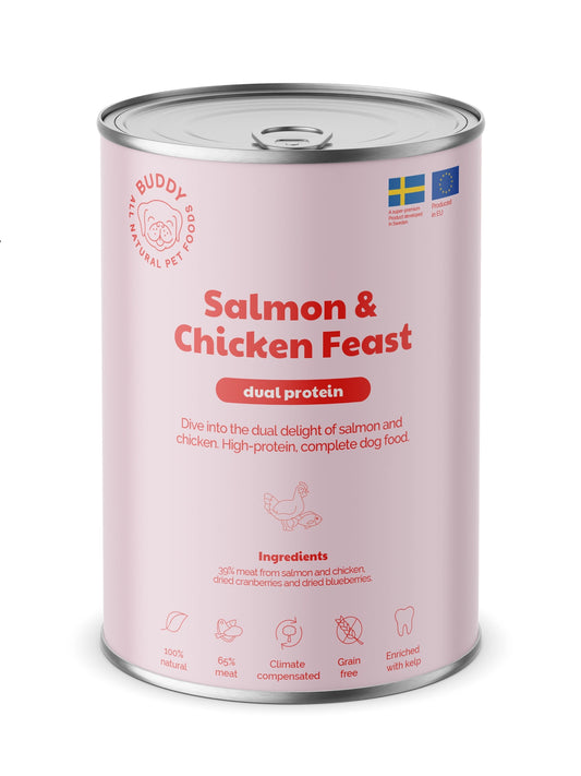 Buddy Wet Salmon & Chicken Feast 400 G