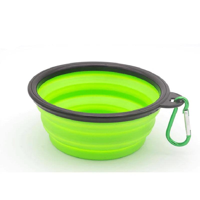 Collapsible Travel Dog Bowl with Carabiner