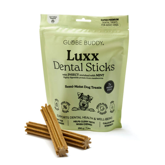 Luxx Dental Sticks, Treats, Insect Protein & Mint, 250 G