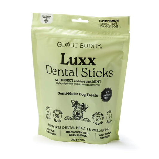 Luxx Dental Sticks, Treats, Insect Protein & Mint, 250 G