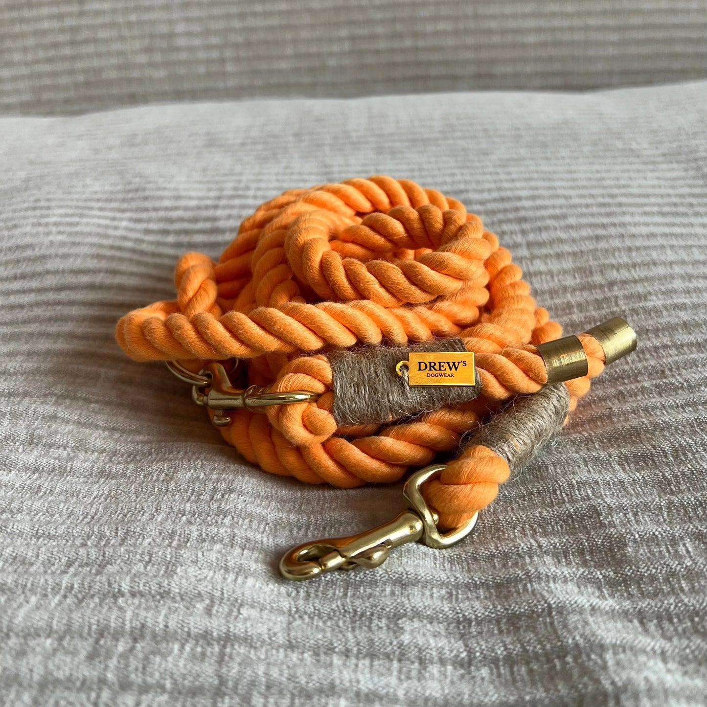 Peach / Handsfree Soft Dog Leash (Orange)