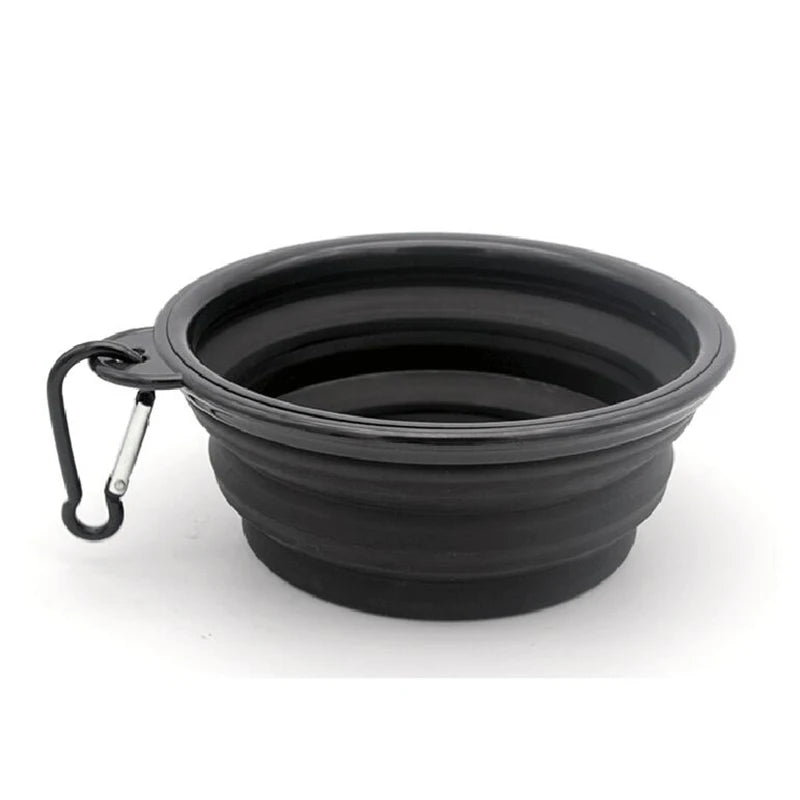Collapsible Travel Dog Bowl with Carabiner