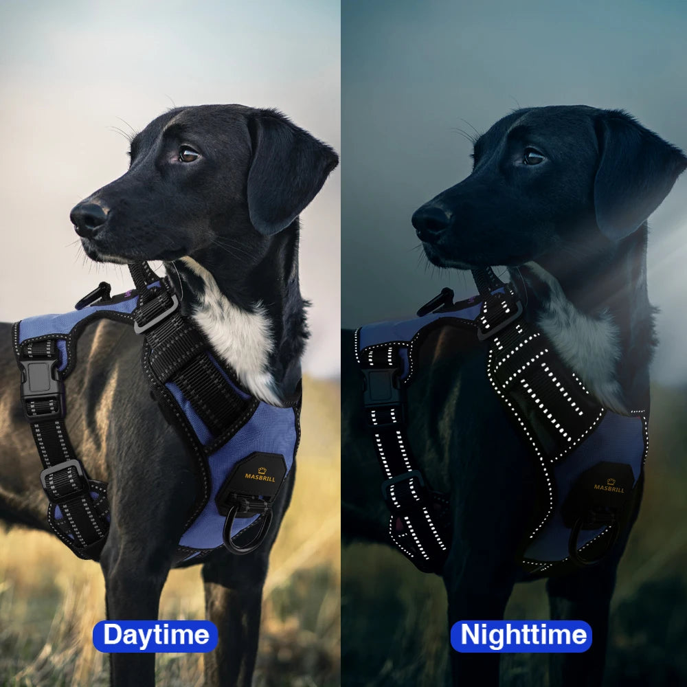 MASBRILL Anti-Træk Hundesele (Opgraderet Version)