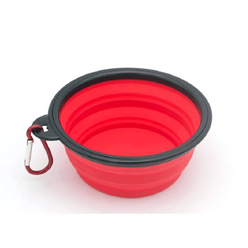 Collapsible Travel Dog Bowl with Carabiner